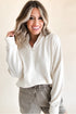Relaxed Fit Soft Knit Quarter Zip Pullover Sweatshirt