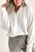 Relaxed Fit Soft Knit Quarter Zip Pullover Sweatshirt