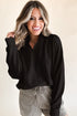 Relaxed Fit Soft Knit Quarter Zip Pullover Sweatshirt
