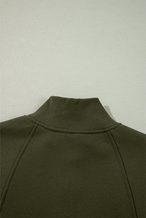 Relaxed Fit Soft Knit Quarter Zip Pullover Sweatshirt