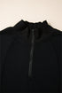 Relaxed Fit Soft Knit Quarter Zip Pullover Sweatshirt