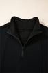 Relaxed Fit Soft Knit Quarter Zip Pullover Sweatshirt