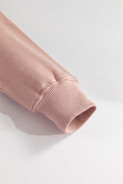 Relaxed Fit Soft Knit Quarter Zip Pullover Sweatshirt
