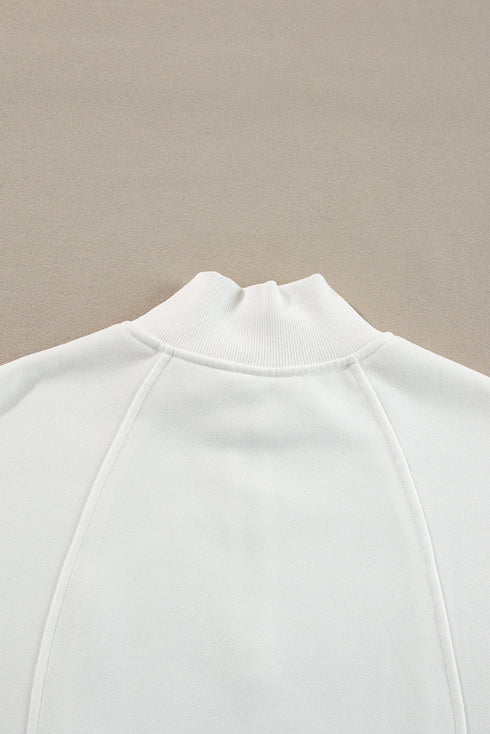 Relaxed Fit Soft Knit Quarter Zip Pullover Sweatshirt