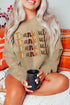 Relaxed Fit Stacked Graphic Print Crewneck Sweatshirt