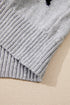 Relaxed Fit Star Print Crew Neck Knit Pullover Sweater