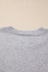 Relaxed Fit Star Print Crew Neck Knit Pullover Sweater