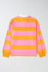 Relaxed Fit Striped Cotton Jersey Long Sleeve Rugby Shirt