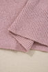 Relaxed Fit Striped Crew Neck Pullover Sweater