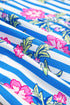 Relaxed Fit Striped Floral Button Front Shirt