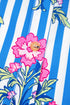 Relaxed Fit Striped Floral Button Front Shirt