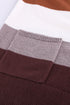 Relaxed Fit Striped Knit Open Front Cardigan
