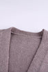Relaxed Fit Striped Knit Open Front Cardigan