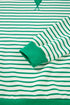 Relaxed Fit Striped Patchwork Exposed Seam Top