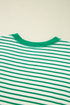 Relaxed Fit Striped Patchwork Exposed Seam Top