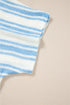 Relaxed Fit Striped Short Sleeve Dolman Knit Top