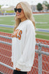 Relaxed Fit Texas Varsity Letter Graphic Pullover Sweatshirt