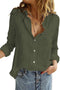 Relaxed Fit Textured Button Front Collared Shirt