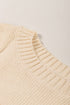 Relaxed Fit Textured Knit Block Pullover Sweater