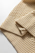 Relaxed Fit Textured Knit Button Front Cardigan