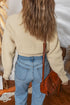Relaxed Fit Textured Knit Button Front Cardigan