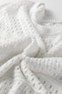 Relaxed Fit Textured Open Knit Pullover Top