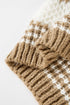 Relaxed Fit Textured Striped Chunky Knit Sweater
