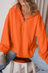Relaxed Fit Thermal Fleece Half Zip Pullover Hoodie