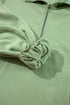 Relaxed Fit Thermal Fleece Half Zip Pullover Hoodie