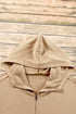 Relaxed Fit Thermal Fleece Half Zip Pullover Hoodie