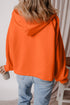 Relaxed Fit Thermal Fleece Half Zip Pullover Hoodie
