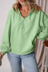 Relaxed Fit Thermal Fleece Half Zip Pullover Hoodie