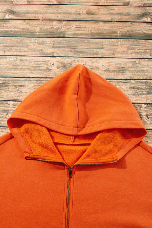 Relaxed Fit Thermal Fleece Half Zip Pullover Hoodie
