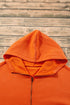 Relaxed Fit Thermal Fleece Half Zip Pullover Hoodie