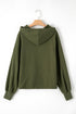 Relaxed Fit Thermal Fleece Half Zip Pullover Hoodie