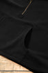 Relaxed Fit Thermal Fleece Half Zip Pullover Hoodie
