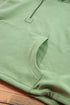 Relaxed Fit Thermal Fleece Half Zip Pullover Hoodie