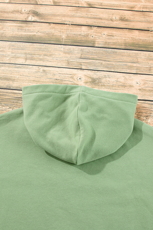 Relaxed Fit Thermal Fleece Half Zip Pullover Hoodie