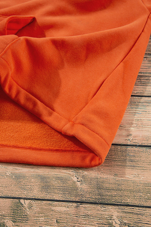 Relaxed Fit Thermal Fleece Half Zip Pullover Hoodie