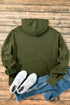 Relaxed Fit Thermal Fleece Half Zip Pullover Hoodie