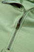 Relaxed Fit Thermal Fleece Half Zip Pullover Hoodie