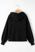 Relaxed Fit Thermal Fleece Half Zip Pullover Hoodie