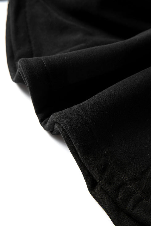 Relaxed Fit Thermal Fleece Half Zip Pullover Hoodie