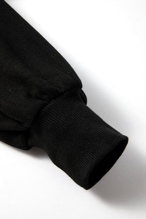 Relaxed Fit Thermal Fleece Half Zip Pullover Hoodie