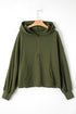 Relaxed Fit Thermal Fleece Half Zip Pullover Hoodie