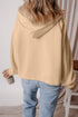 Relaxed Fit Thermal Fleece Half Zip Pullover Hoodie
