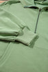Relaxed Fit Thermal Fleece Half Zip Pullover Hoodie