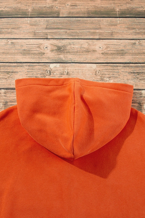 Relaxed Fit Thermal Fleece Half Zip Pullover Hoodie