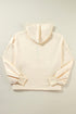 Relaxed Fit Thermal Fleece Half Zip Pullover Hoodie
