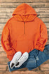 Relaxed Fit Thermal Fleece Half Zip Pullover Hoodie